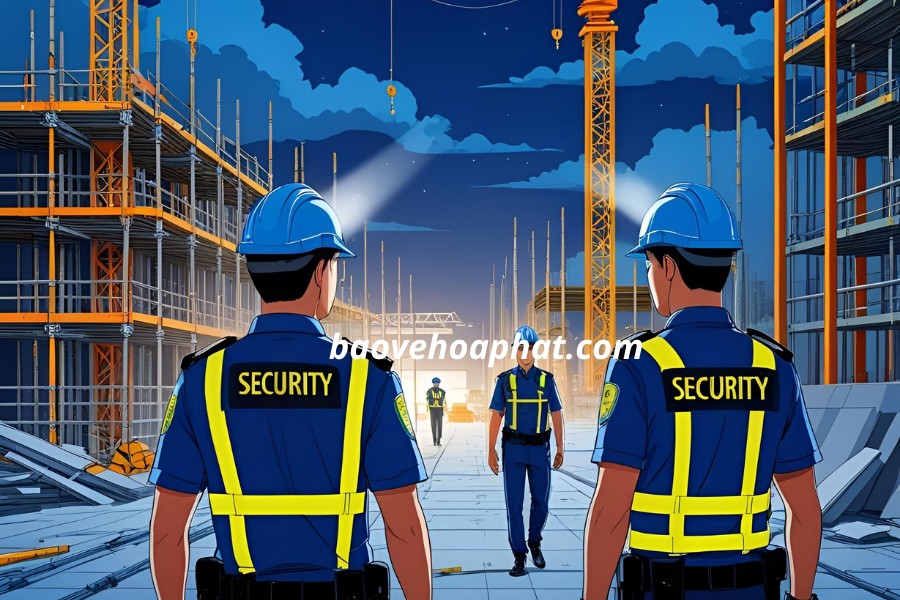 bảo vệ công trình 24h